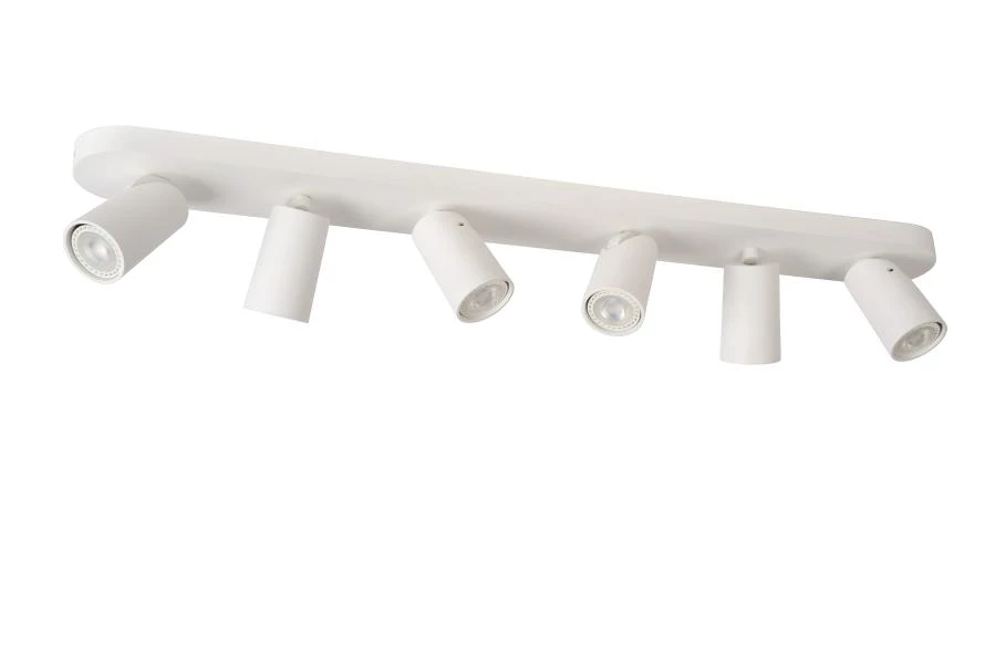 Lucide XYRUS - Deckenstrahler - LED Dim to warm - GU10 - 6x5W 2200K/3000K - Weiß - AUSgeschaltet